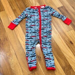 Posh peanut - car Red and Gray Kids One Piece